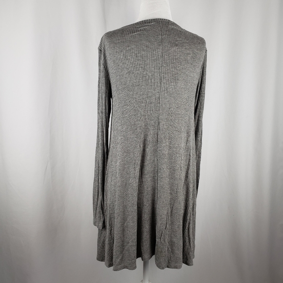 Love Fire Gray Long Sleeve Tshirt Dress XS - Picture 2 of 6